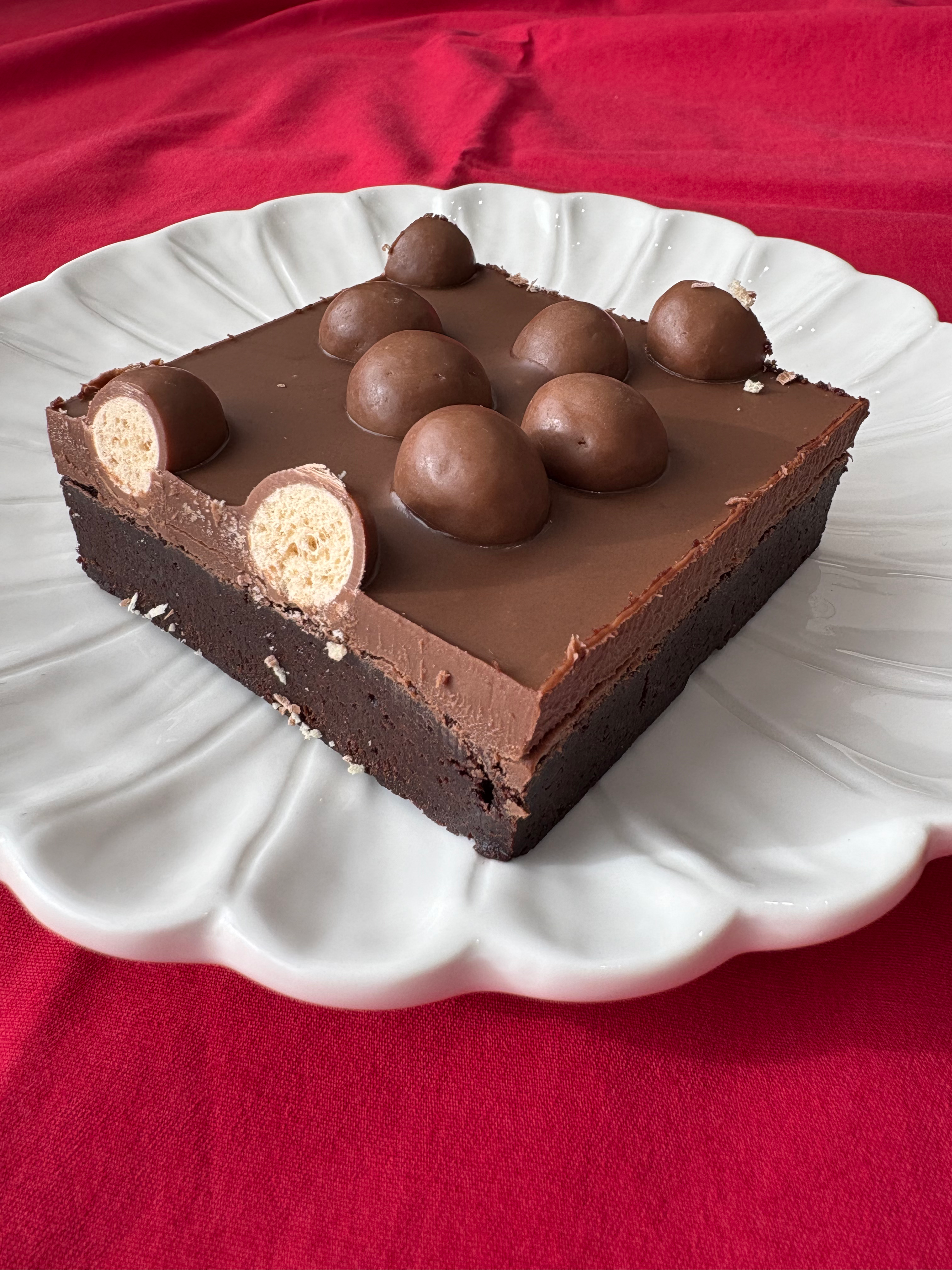 Malteser Brownie Recipe by Lilly White Cakes