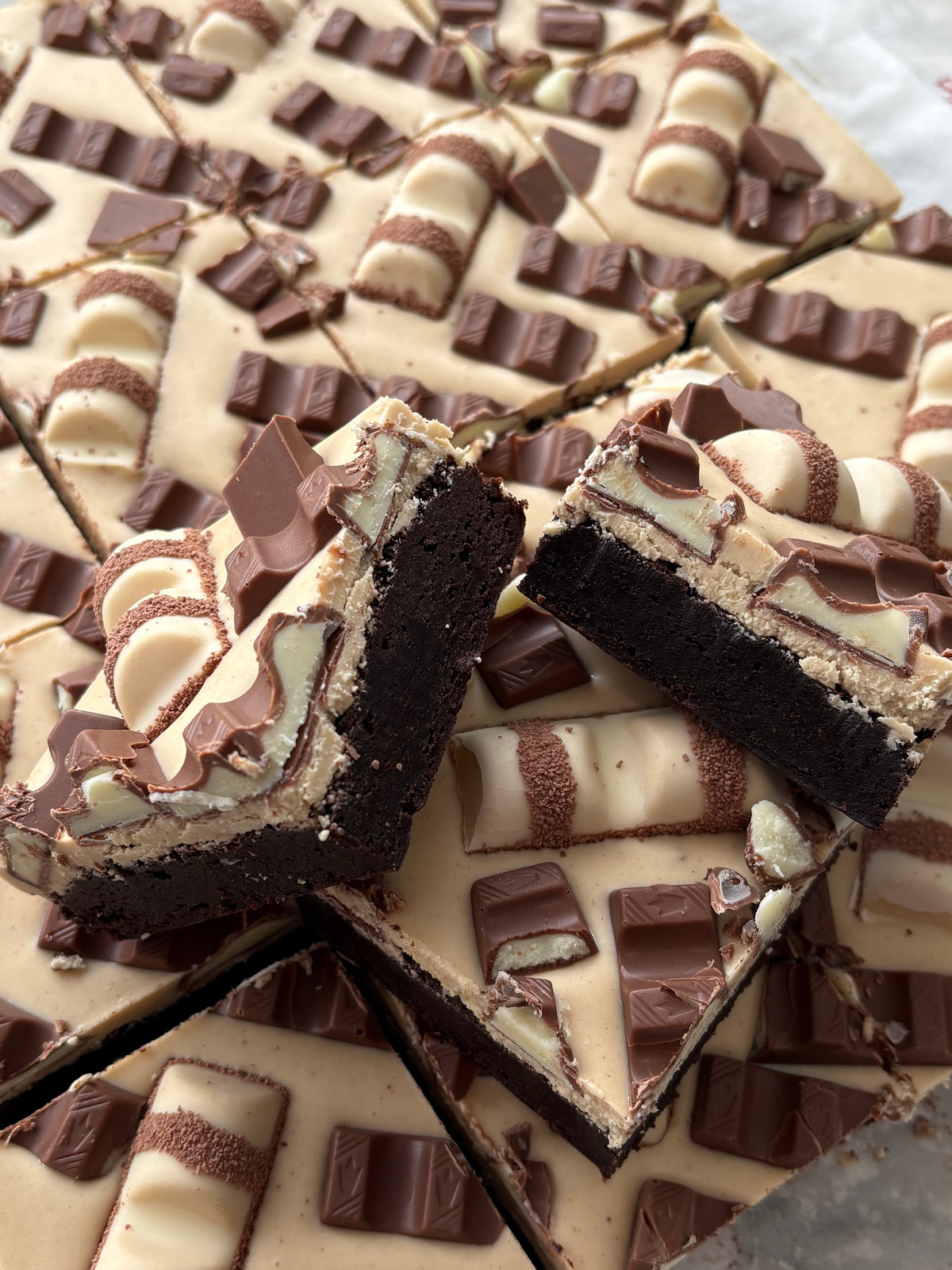 Kinder Brownie by Lilly White Cakes