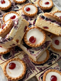 Cherry Bakewell Blondie by Lilly White Cakes