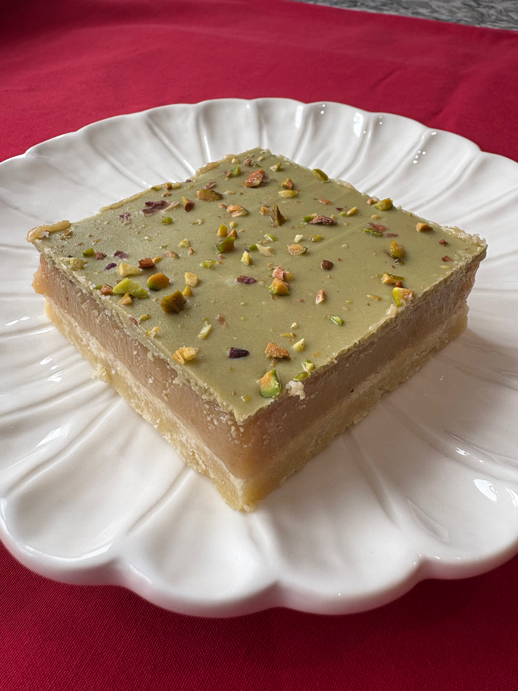 Pistachio Millionaires by Lilly White Cakes