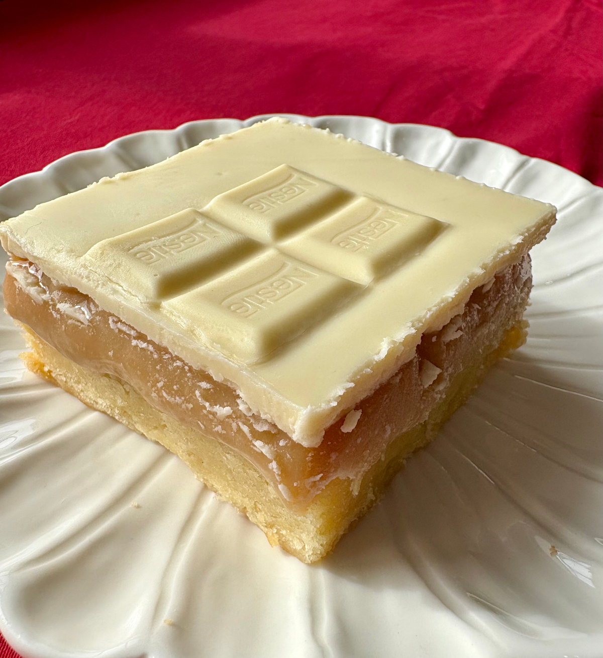 Milkybar millionaire’s blondie by Lilly White Cakes