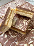 Millionaires shortbread by Lilly White Cakes