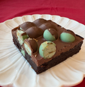 Mint Aero brownie by Lilly White Cakes